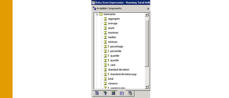 Cognos: Running Totals on multi-dimensional data sources | qmx_admin